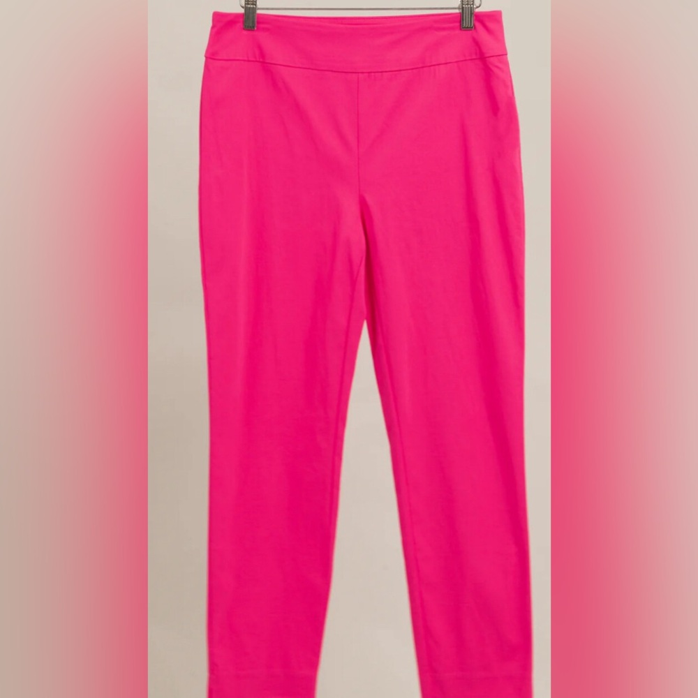 Eric Casual Solid Super Stretch Ankle Pants